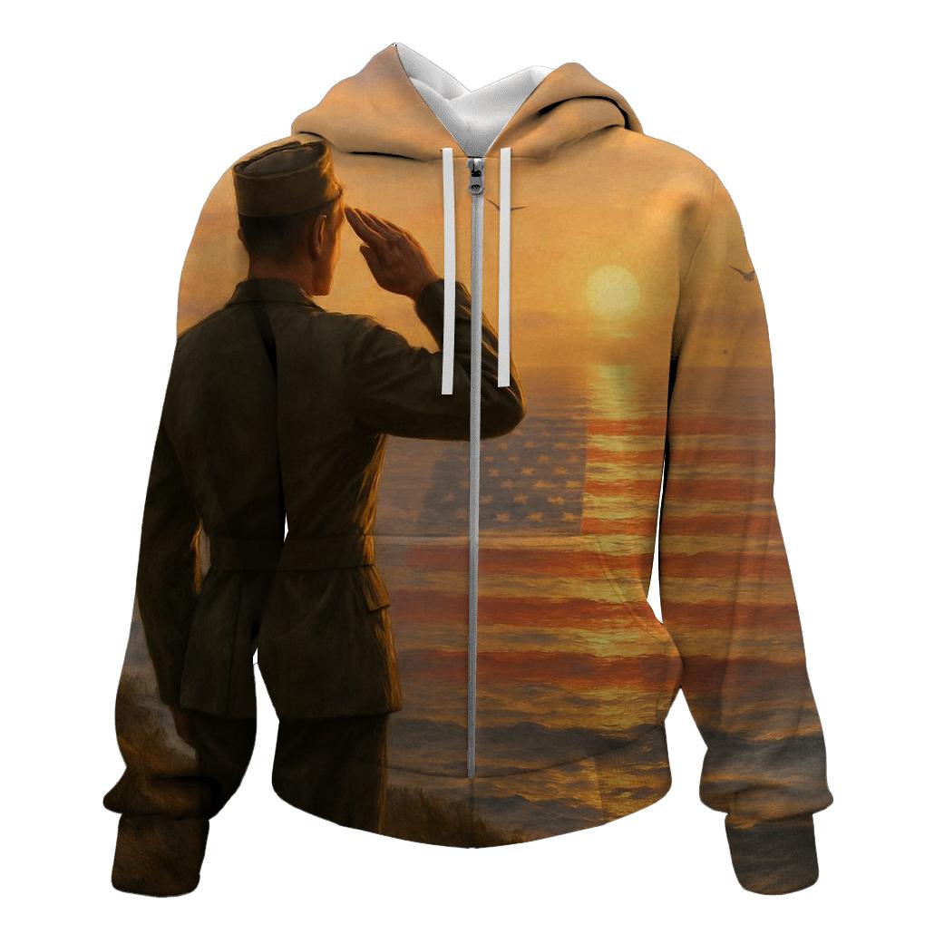 Silent Salute At Dawn Break custom hoodies