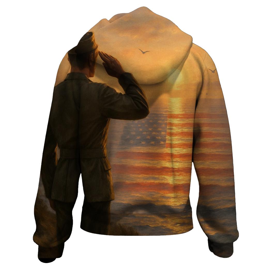 Silent Salute At Dawn Break custom hoodies