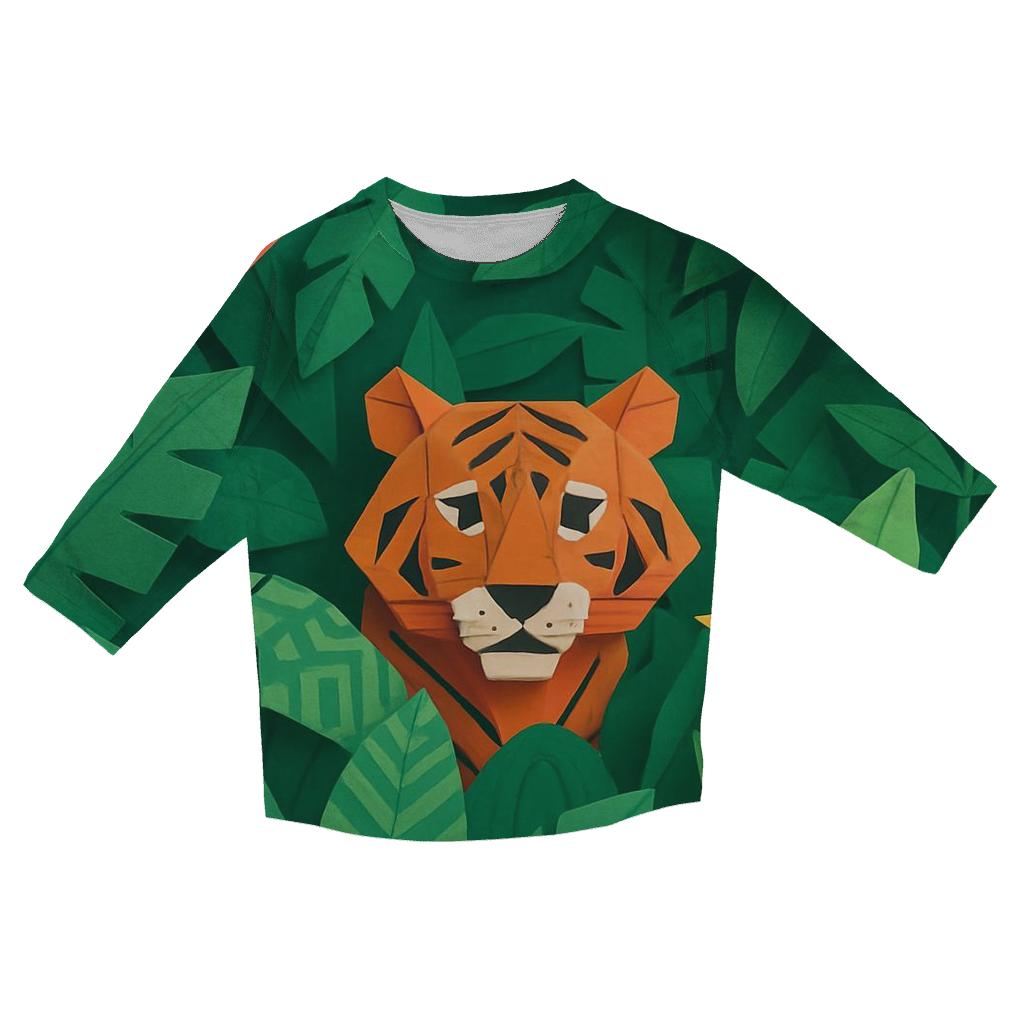 Origami Jungle Dreams designer 3/4 sleeve blouses
