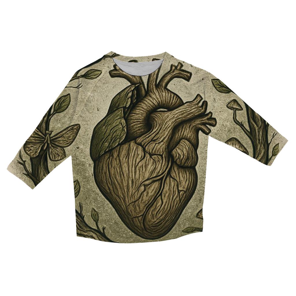 Forest Heart Ouroboros custom 3/4 sleeve shirts