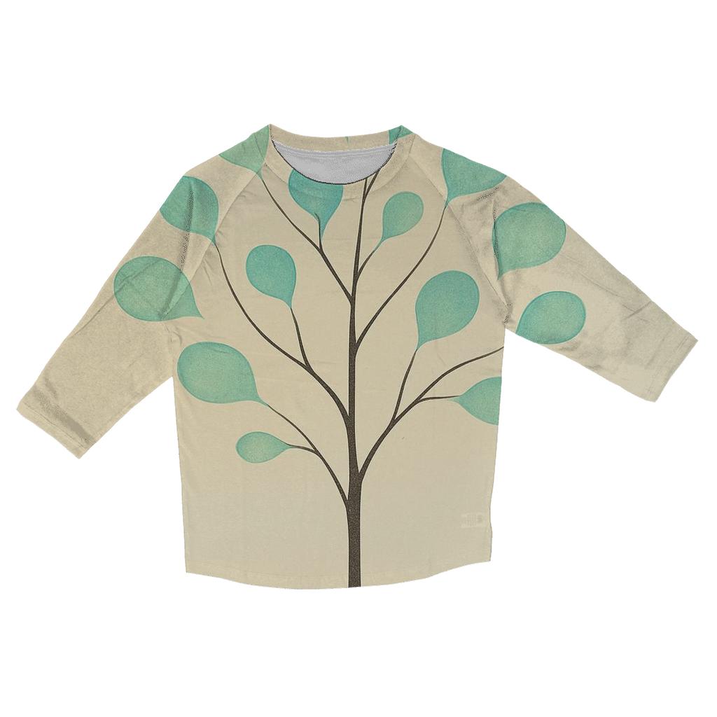 Tree Of Quiet Whispers casual three quarter sleeve shirts