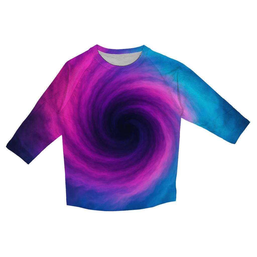 Nebula Ink Spiral stylish quarter sleeve tops