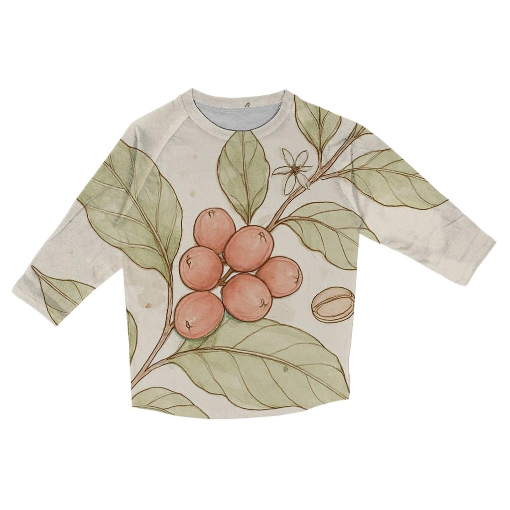 Harvest Branch Sketch cotton quarter sleeve shirts