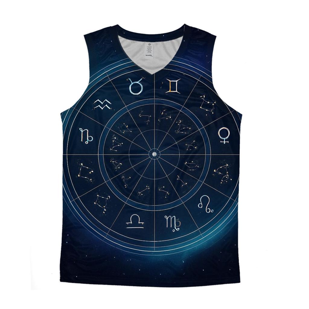 Holographic Zodiac Wheel Of Seasons personalized athletic tanks