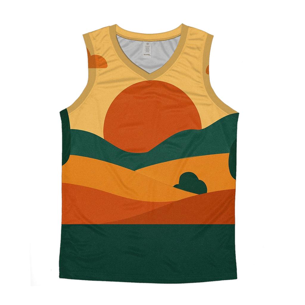 Sunny Groove Horizon graphic print tank tops