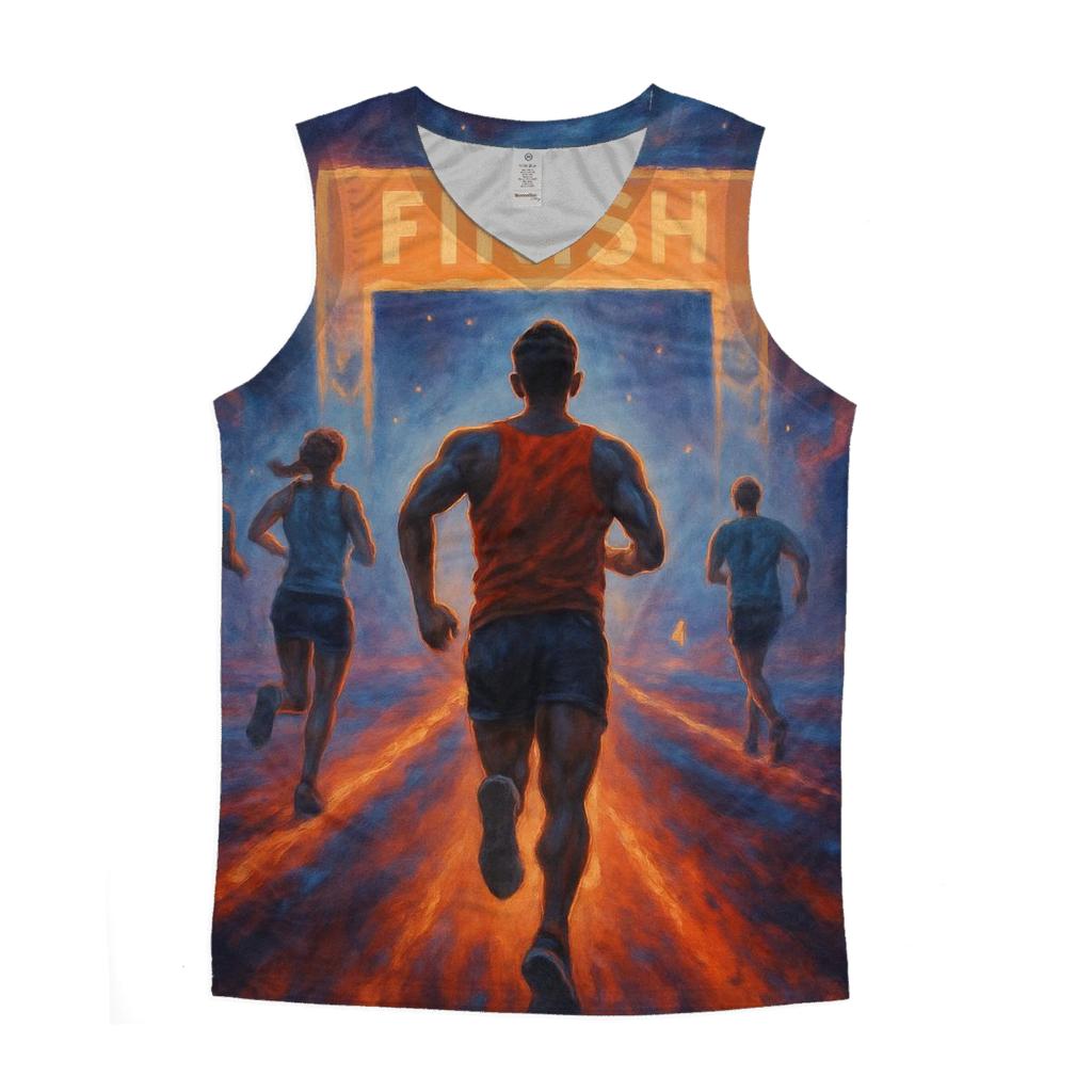 Nebula Marathon Finish stylish racerback tanks
