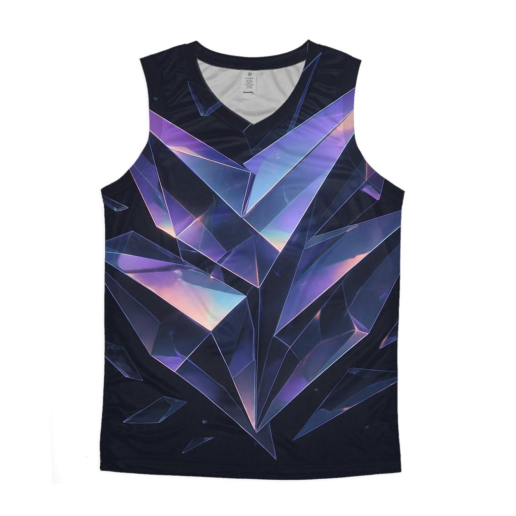 Holographic Shard Mirage designer workout tanks