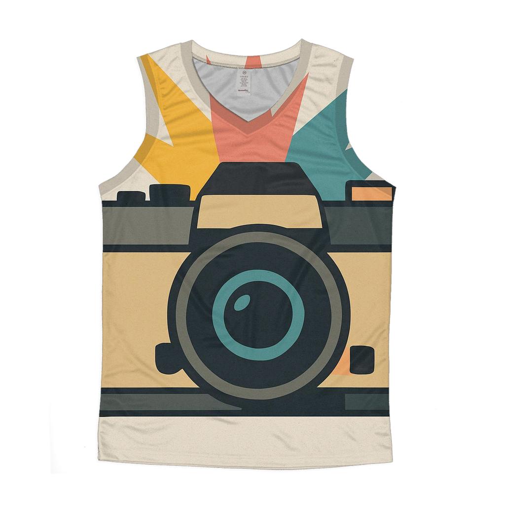 Retro Film Camera Flash custom tank tops