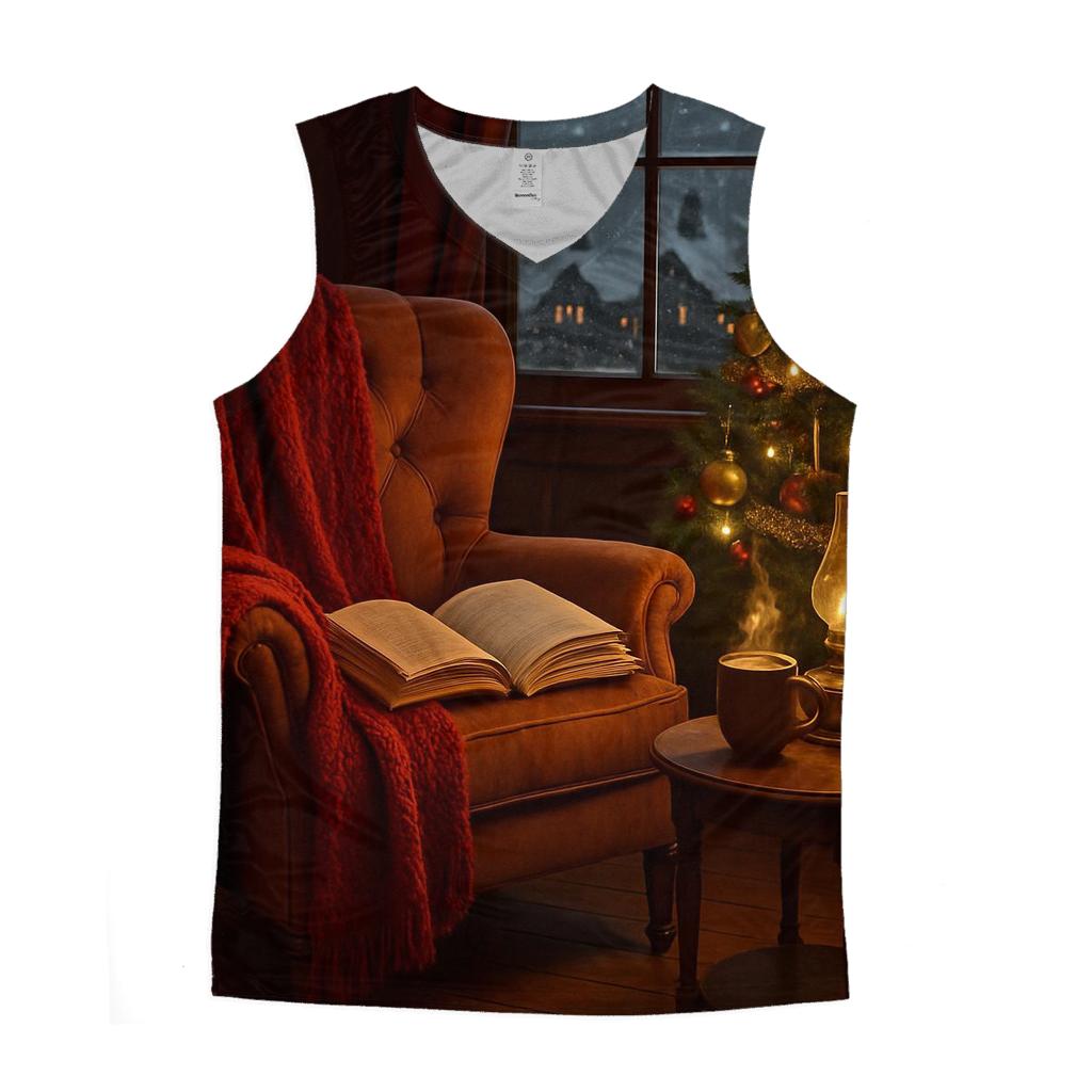 Cozy Reading Nook On Christmas Eve stylish racerback tanks