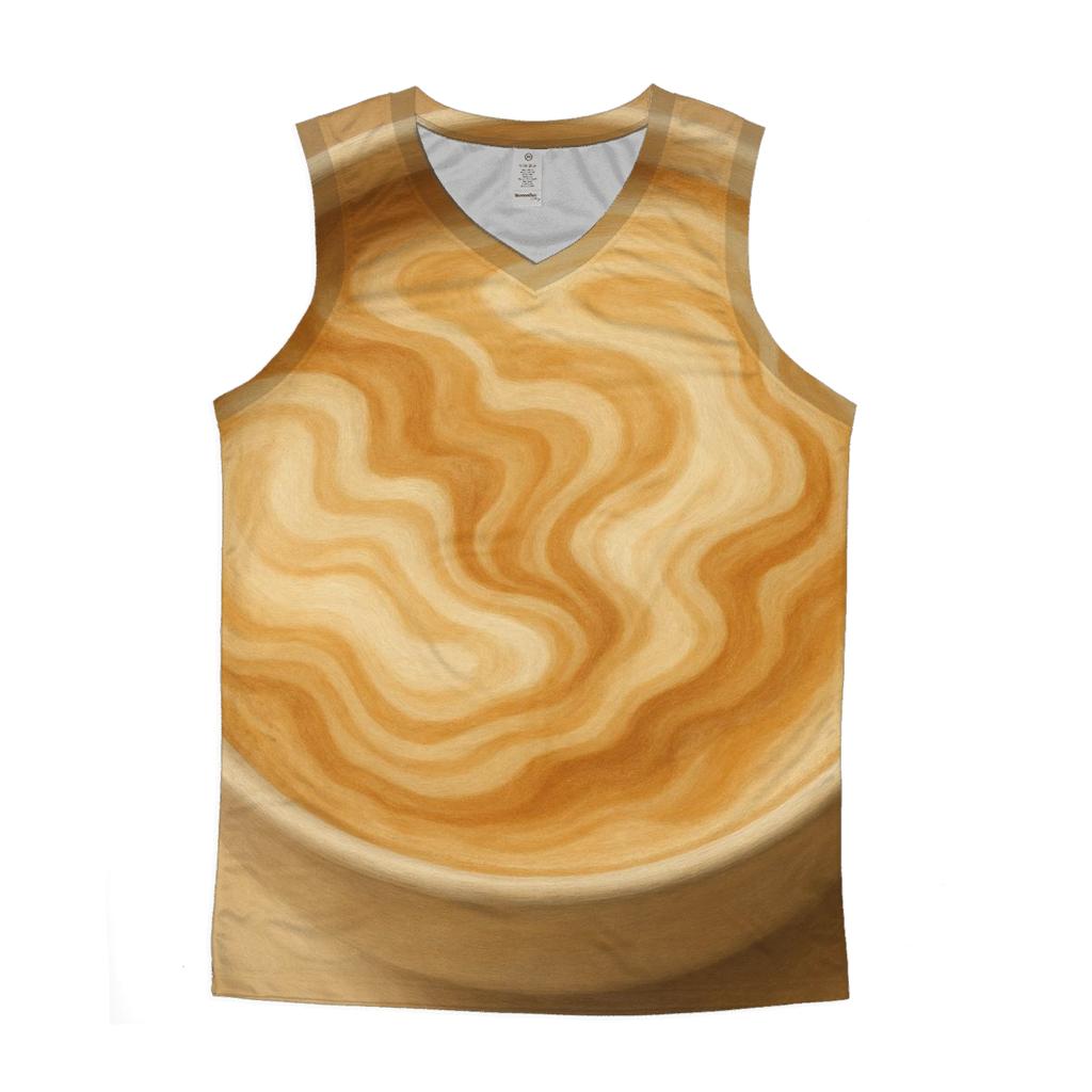 Crema Topographic Map personalized athletic tanks
