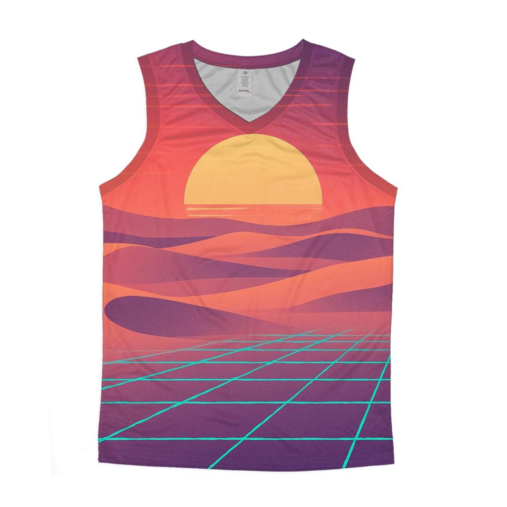 Synth Mirage Dunes designer workout tanks