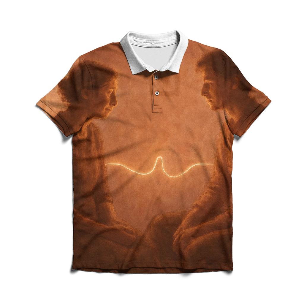 Mother Heartbeat Between Moments premium cotton polo shirts