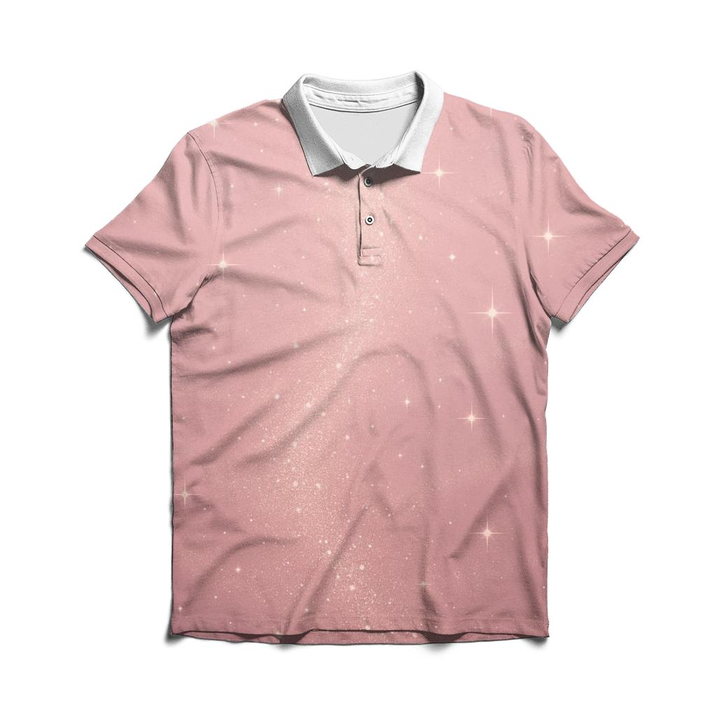 Rosy Stardust Veil designer slim fit polos