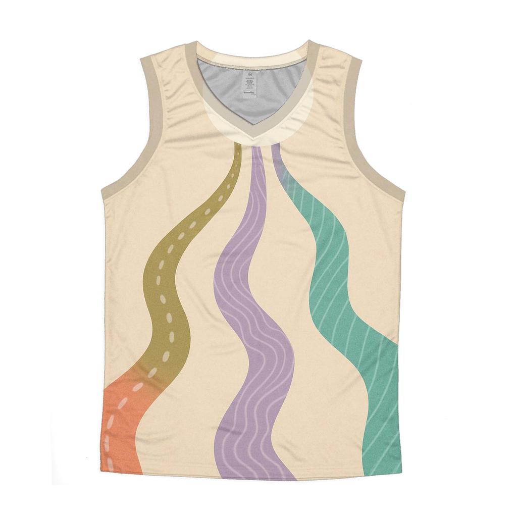Harmony Of Many Paths graphic print tank tops