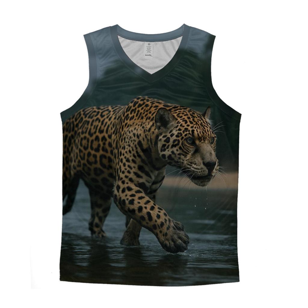 River Mist Stalk Jaguar Crossing trendy fitted tank tops