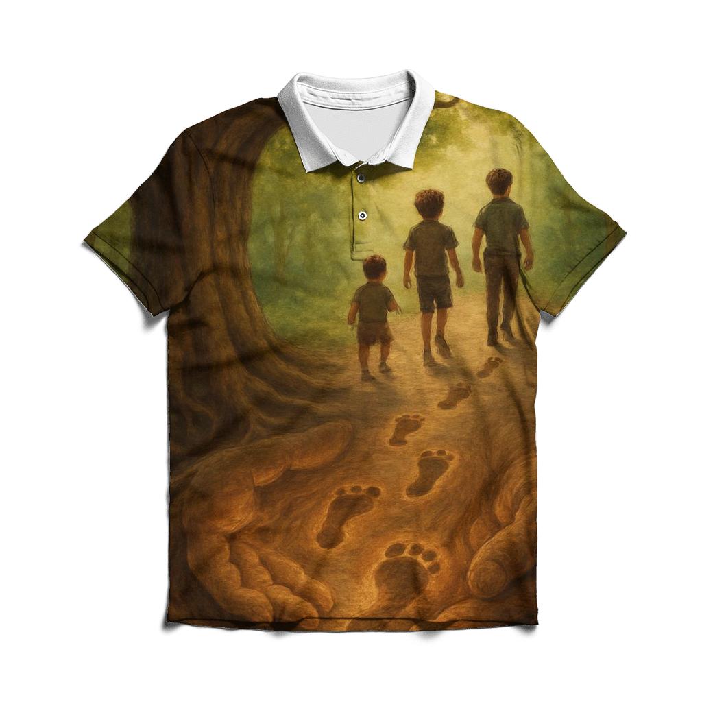 Roots Of Her Love Beneath Every Step premium cotton polo shirts