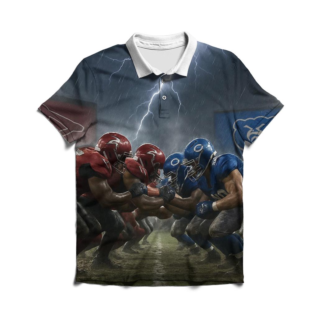 Thunderstorm Over The Braves Cubs Line designer slim fit polos