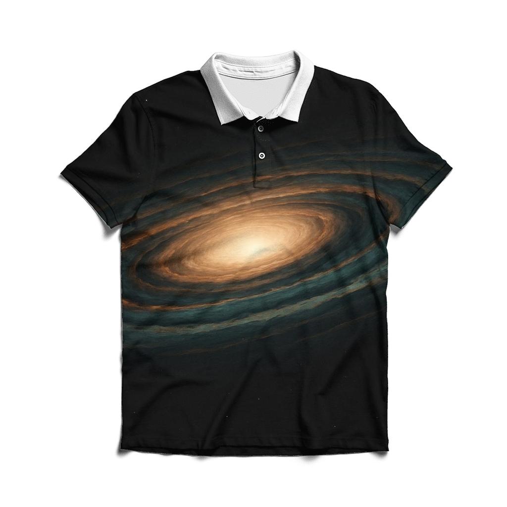 Accretion Halo Bands branded logo polo shirts