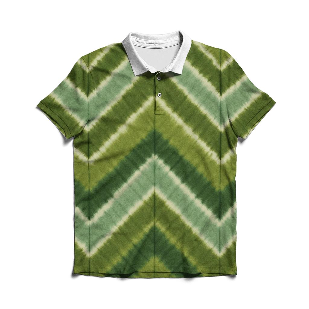 Forest_Canopy_Accordion_Chevron personalized polo shirts