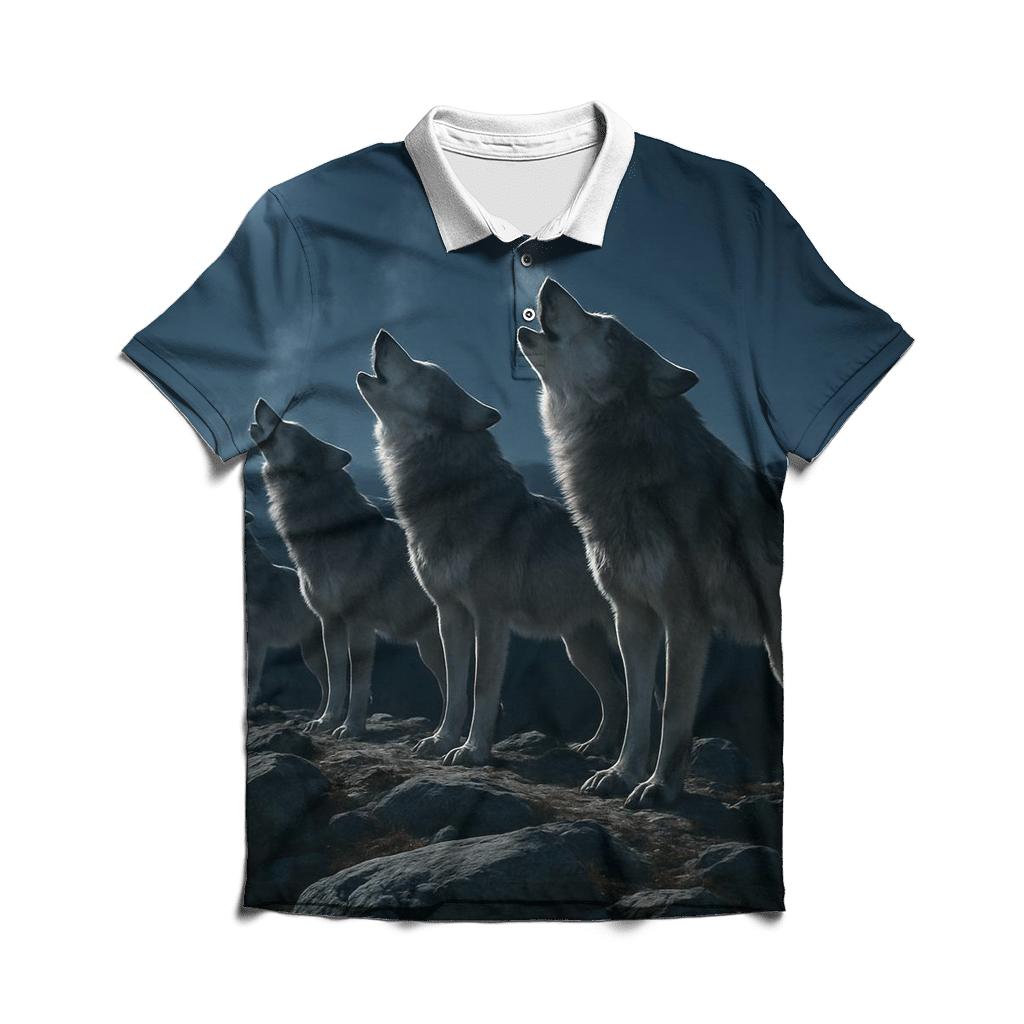 Wolf Pack Night Chorus On Ridge custom polo shirts