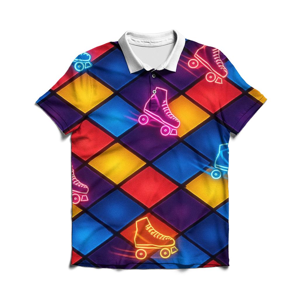 Electric Roller Disco Floor designer slim fit polos