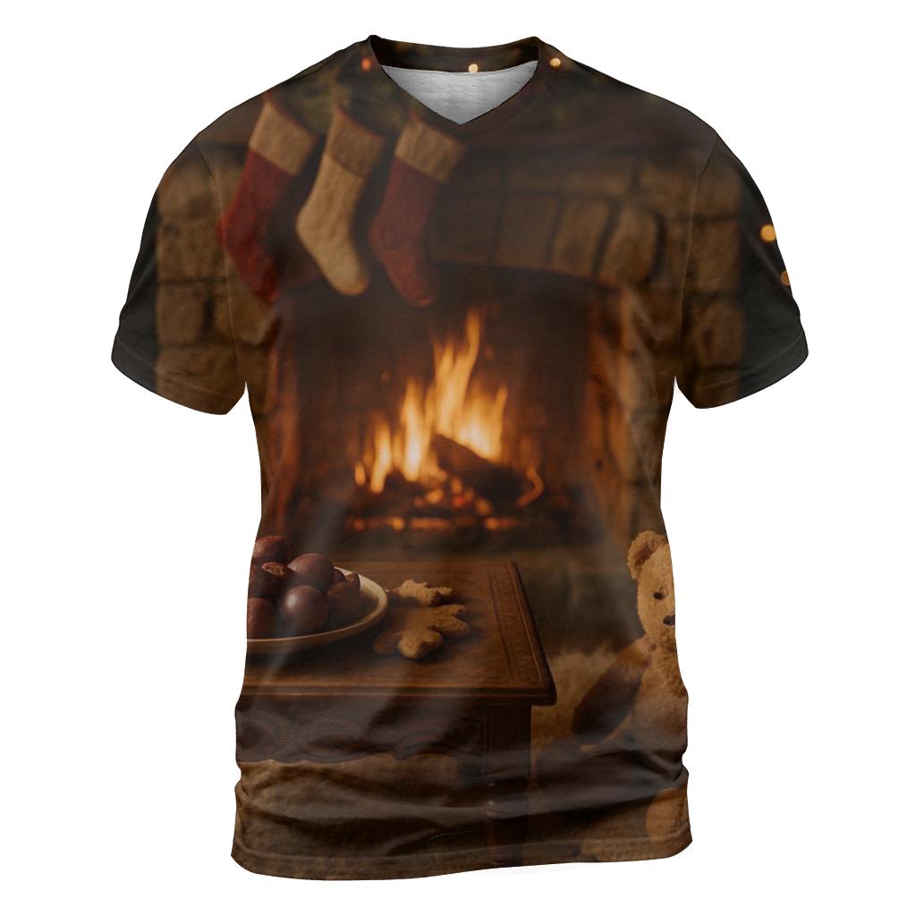 Sugarplum Dreams By The Hearth personalized full print shirts