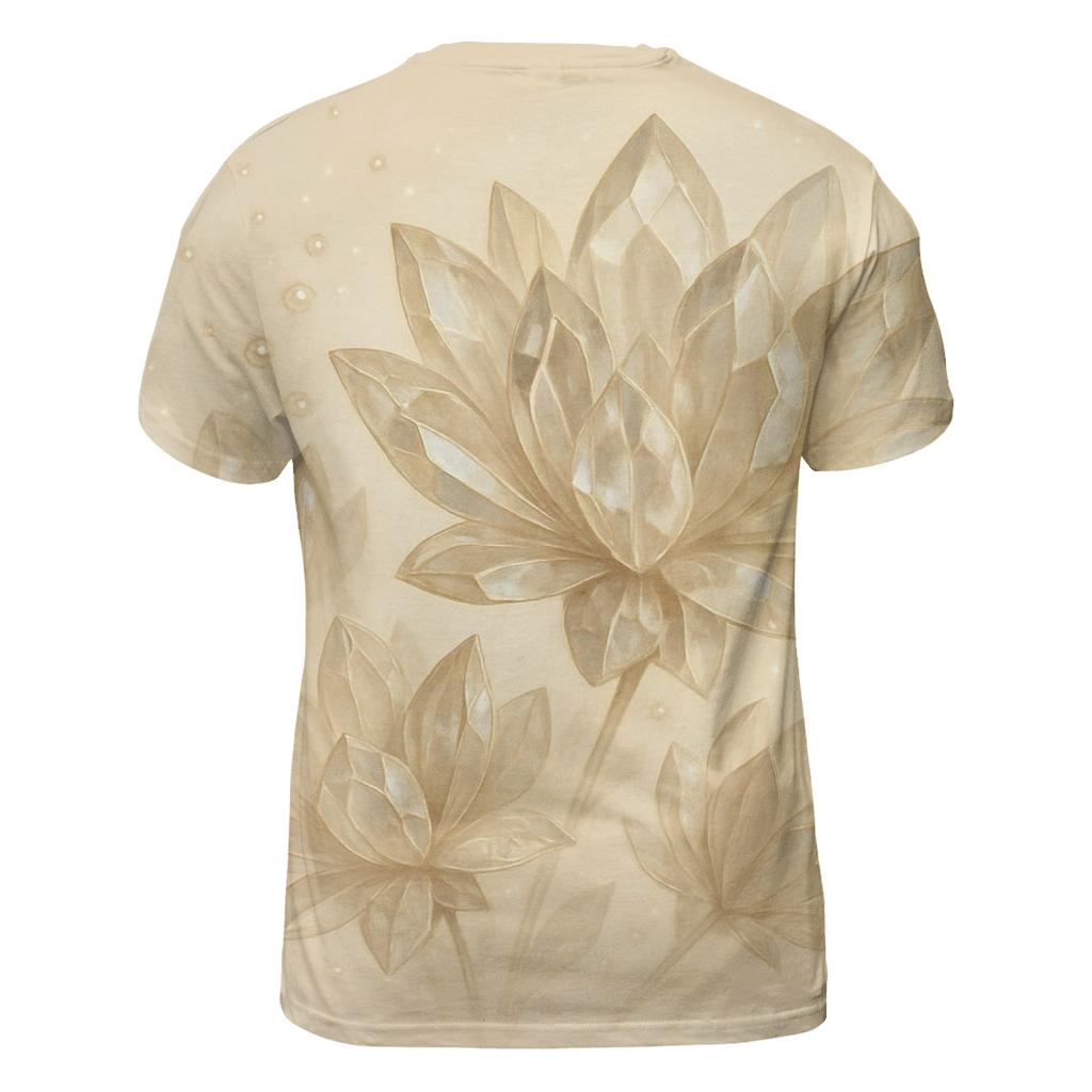 Champagne Crystal Bloom designer pattern shirts