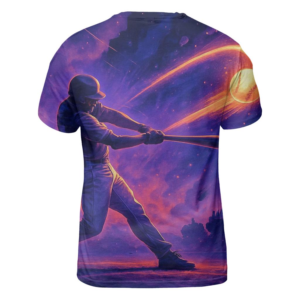 Cosmic Cricket Power Shot statement graphic shirts