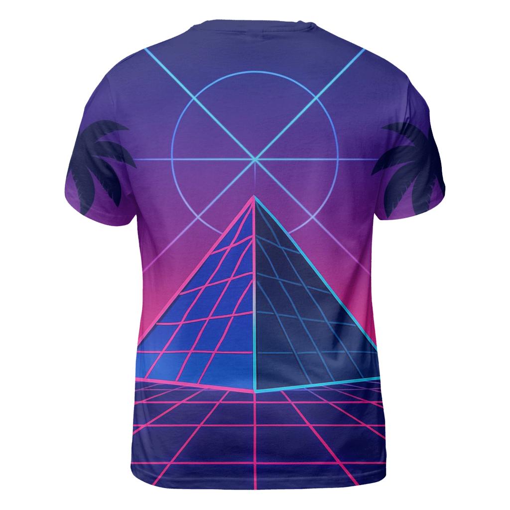 Laser Pyramid Plaza custom all-over print shirts