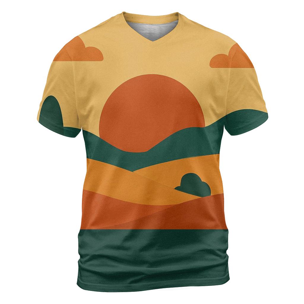 Sunny Groove Horizon unique graphic print tees