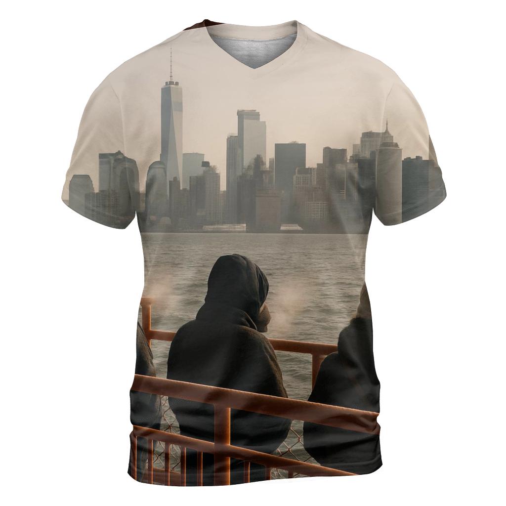 Staten Island Ferry Winter Crossing designer pattern shirts