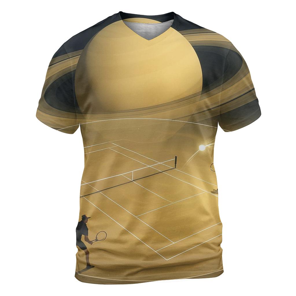 Saturn Rings Tennis Rally personalized full print shirts