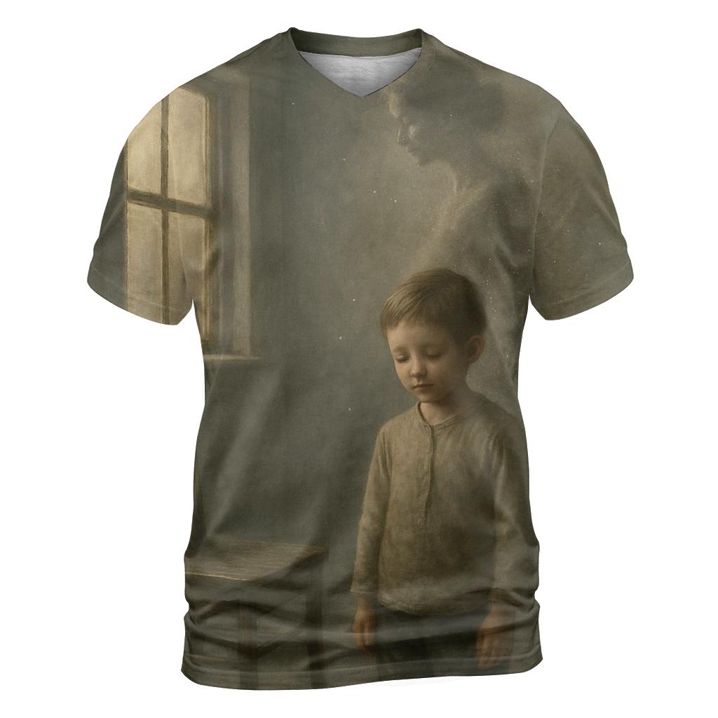 The Silence Where Her Love Still Speaks designer pattern shirts