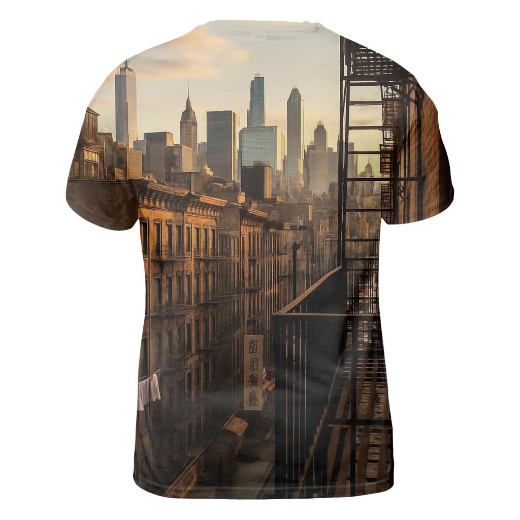 Chinatown Tenements Framing Midtown Spires creative print fashion shirts