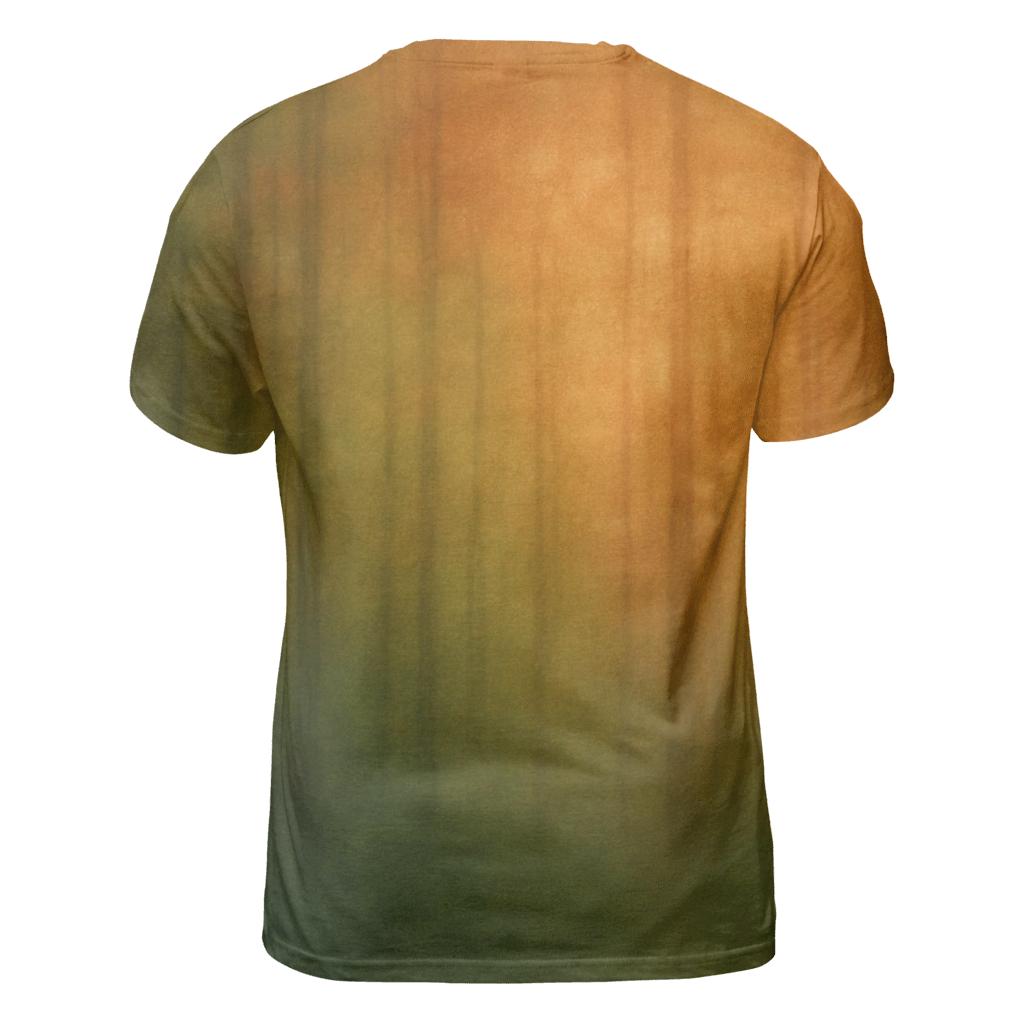 Copper Forest Fade artistic all-over print tops