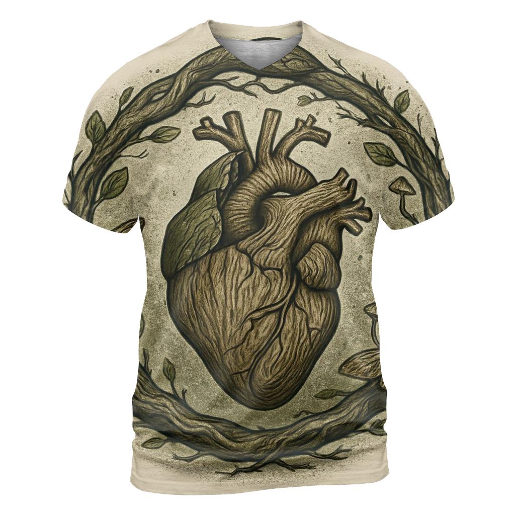 Forest Heart Ouroboros trendy printed shirt styles