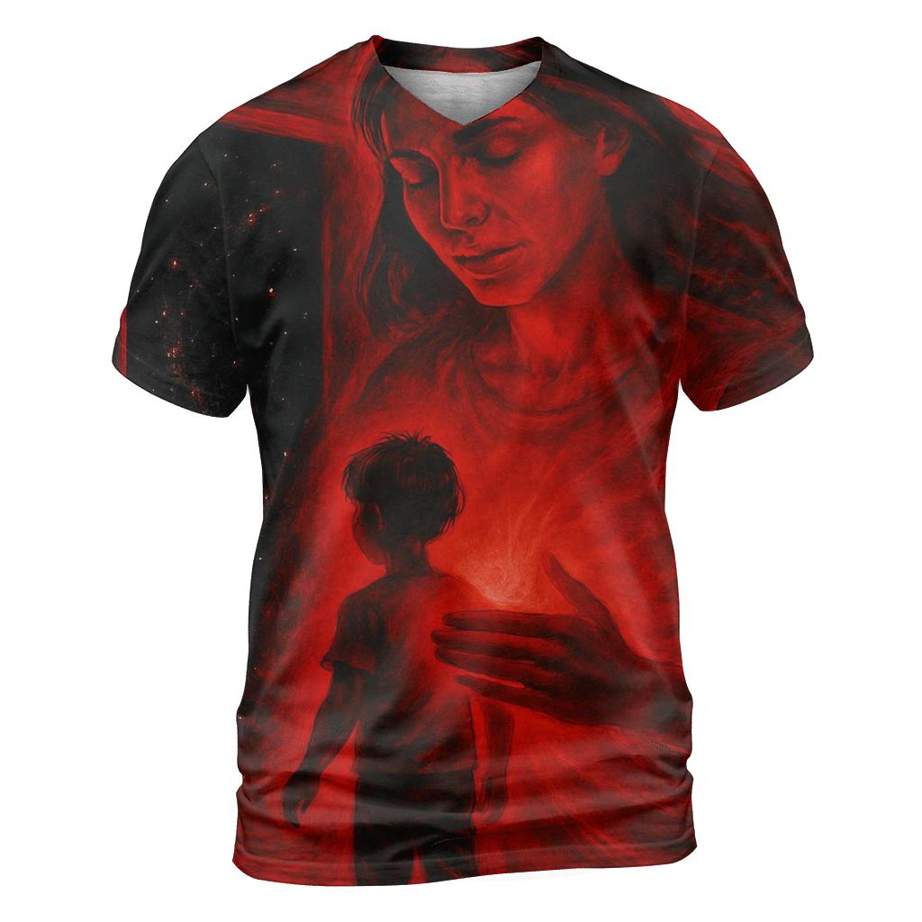 Her Courage Beating Inside Your Own designer pattern shirts
