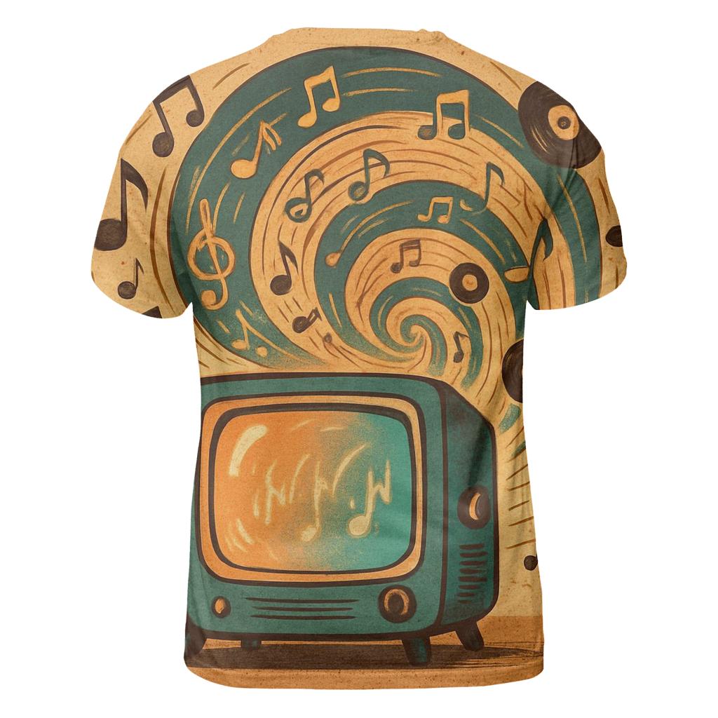 Retro TV Music Portal personalized full print shirts