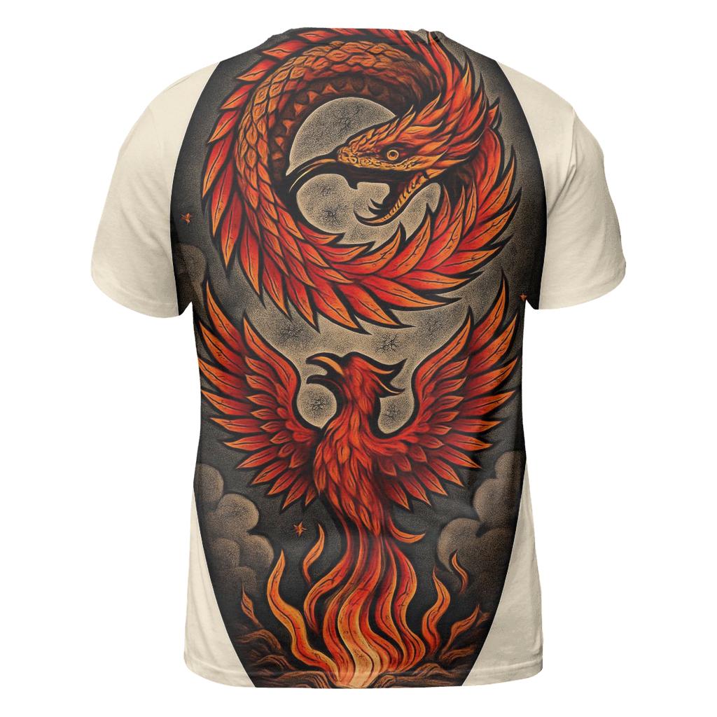 Phoenix Spiral Ouroboros custom all-over print shirts
