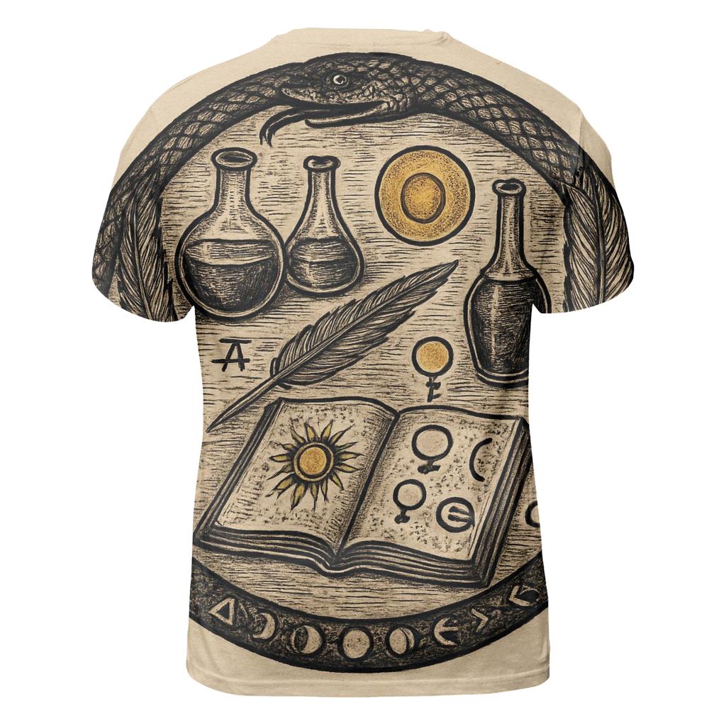 Alchemical Lab Ouroboros statement graphic shirts