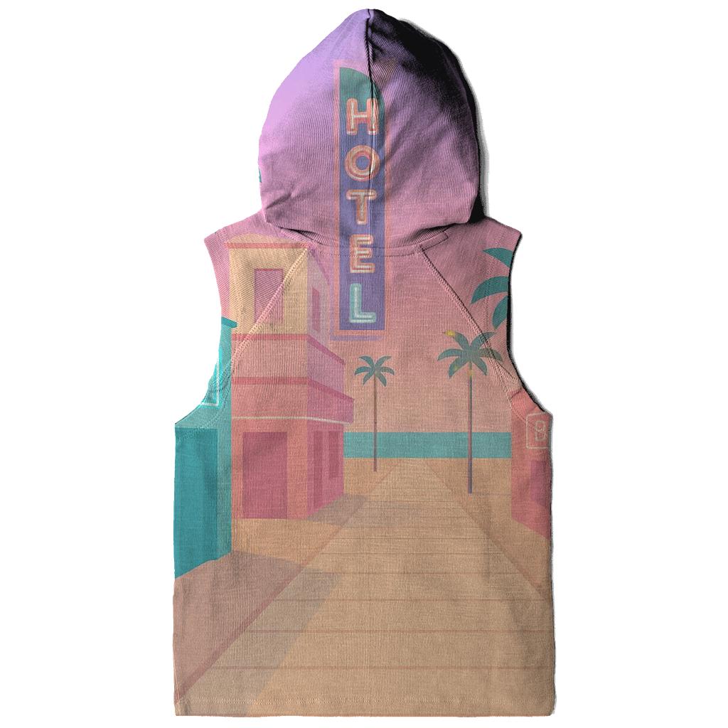 Vaporwave Beach Boardwalk hoodie designs