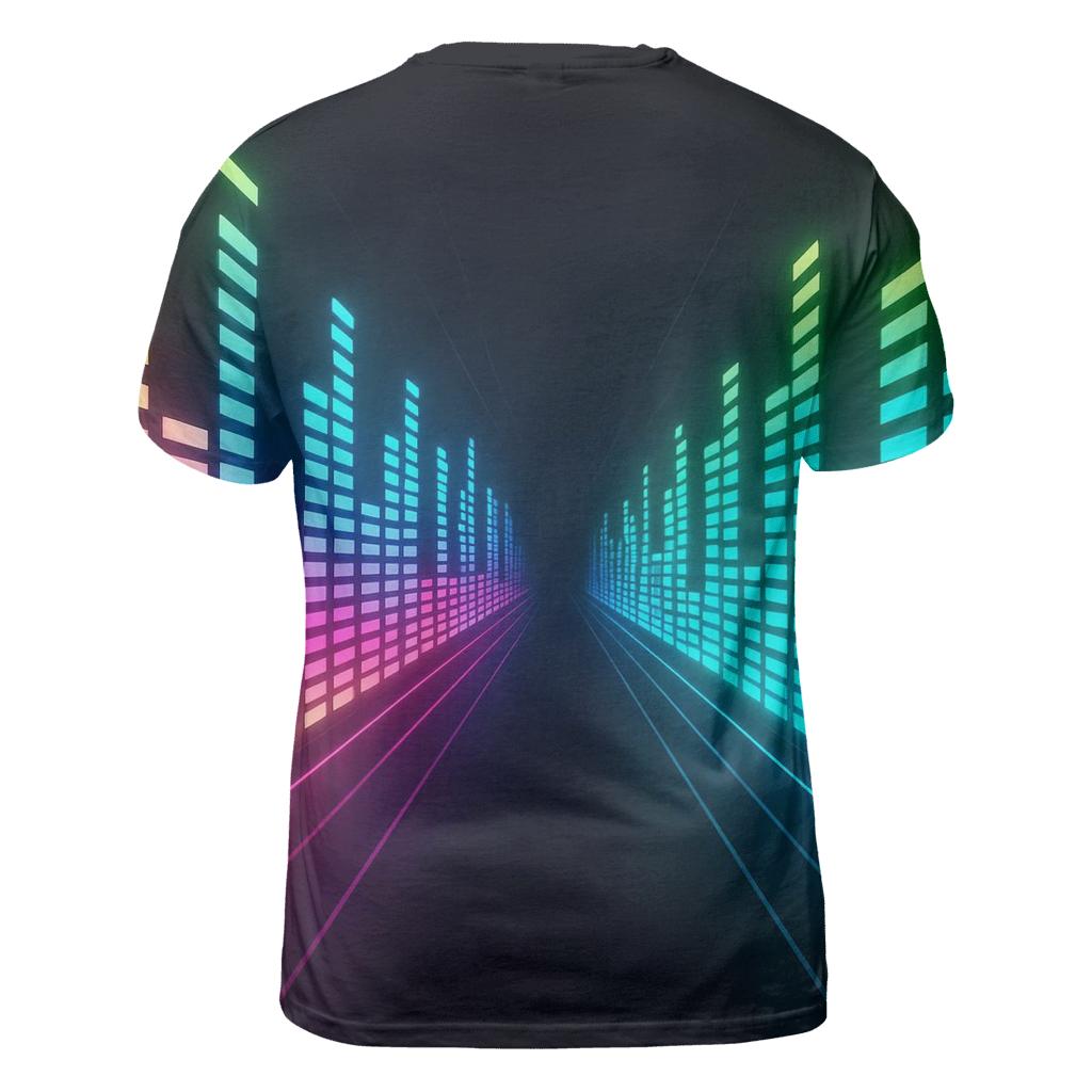 Neon Equalizer Tunnel custom all-over print shirts