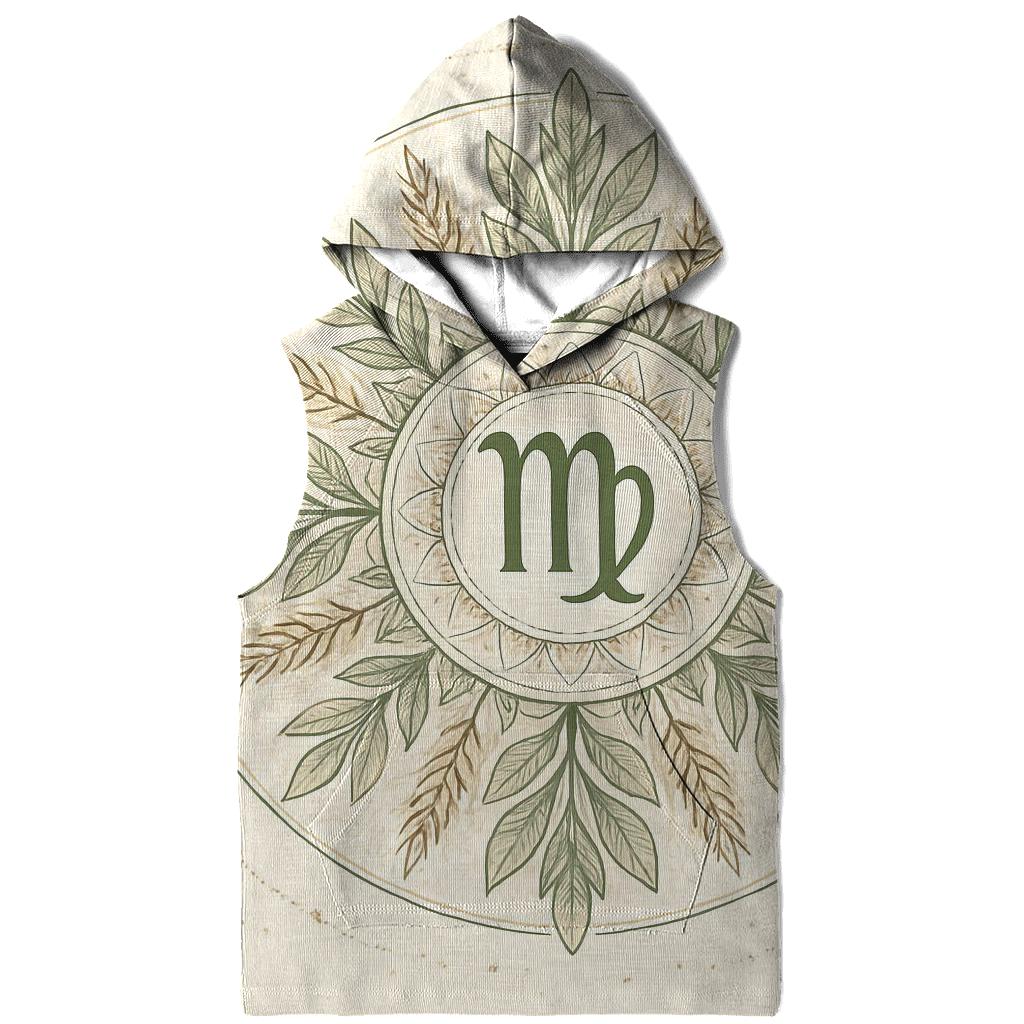 Mystic Virgo Earth Garden Mandala zip-up hoodies