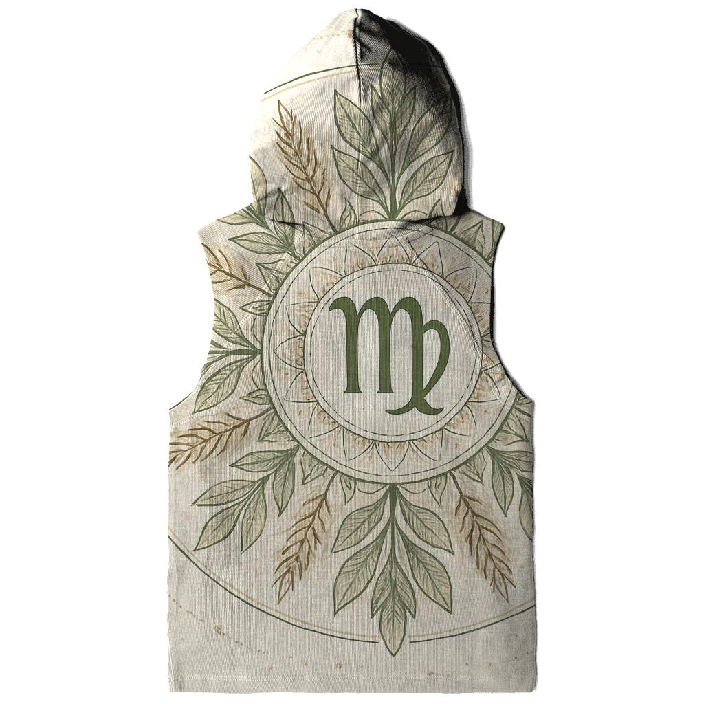 Mystic Virgo Earth Garden Mandala zip-up hoodies