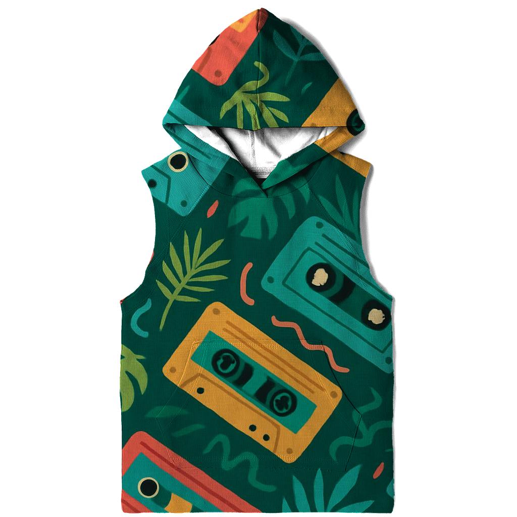 Cassette Jungle Rhythm printed hoodies