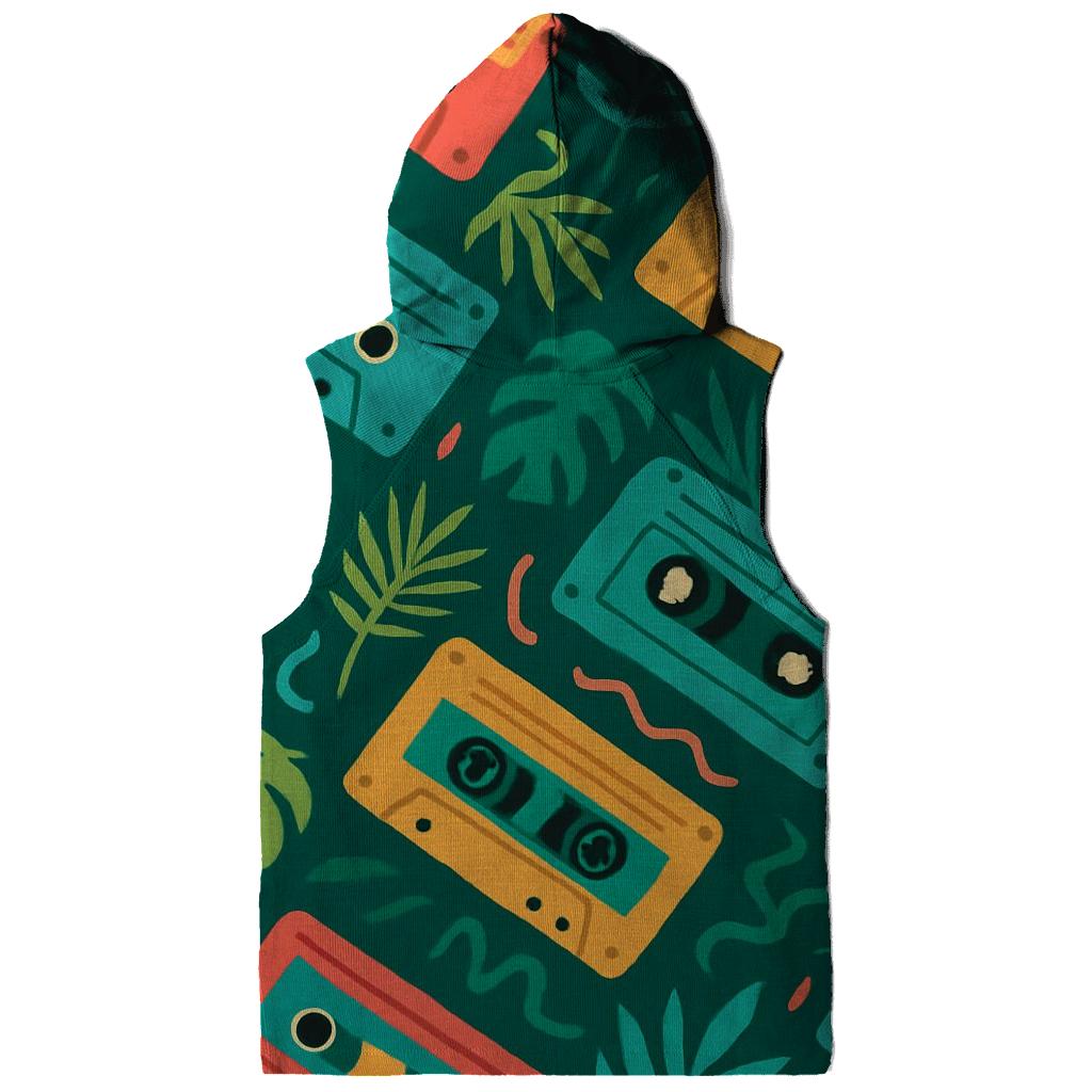 Cassette Jungle Rhythm printed hoodies