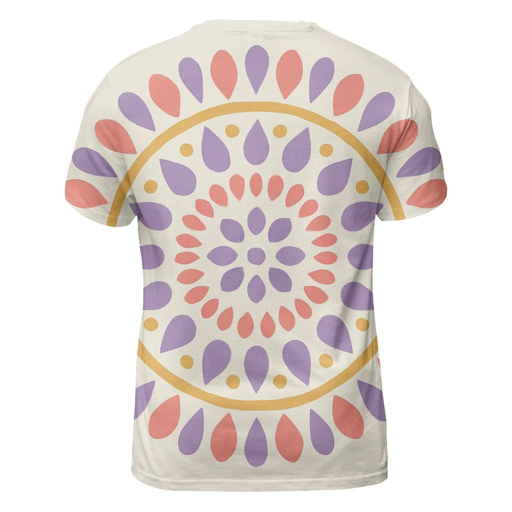 Soft Psychedelic Mandala artistic all-over print tops
