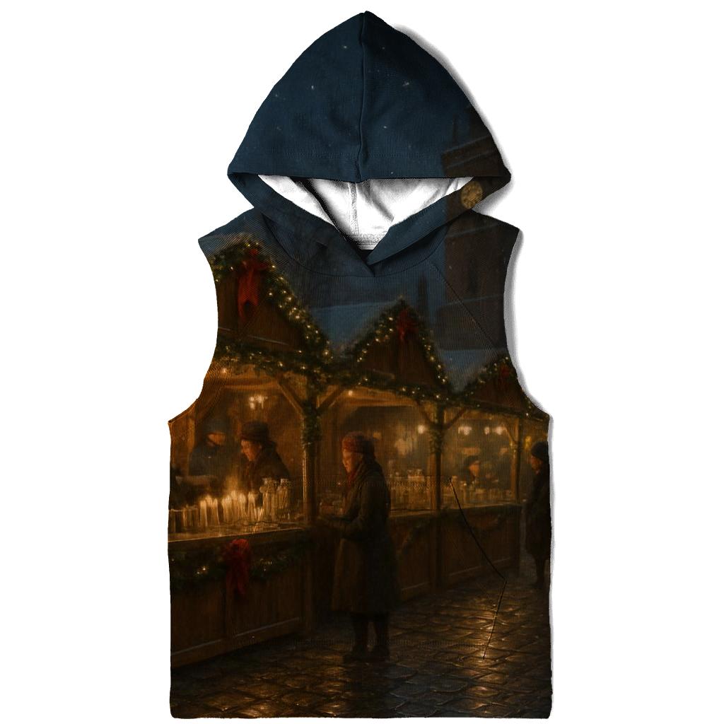 Twinkling Village Christmas Market pullover hoodies