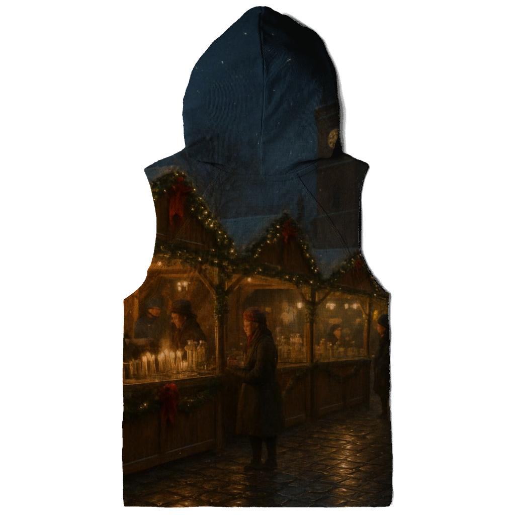 Twinkling Village Christmas Market pullover hoodies