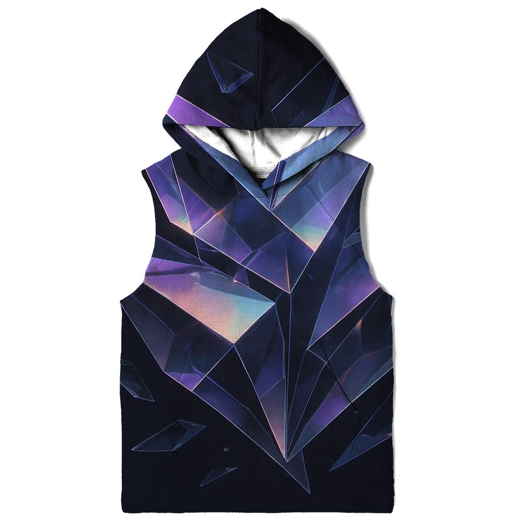 Holographic Shard Mirage embroidered hoodies